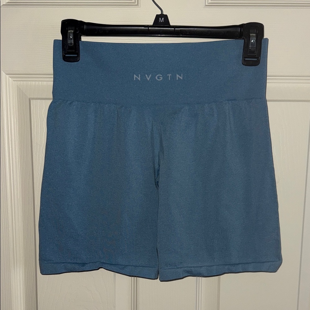 NVGTN Women's Athletic Shorts in Slate Blue
